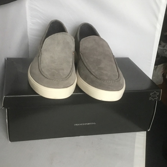 Franco Fortini Men's Taupe Suede Slip-On Loafers - Picture 6 of 7